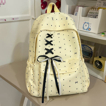 Stylische Schnürverschluss verzierten Rucksack Brehn