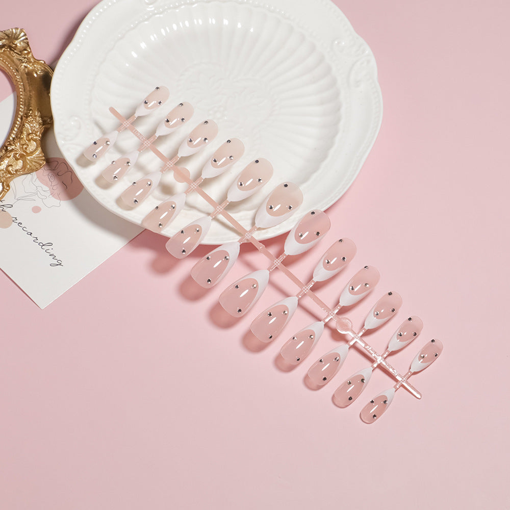 Elegantes florales Akzent Press-On Nagelset Brehn