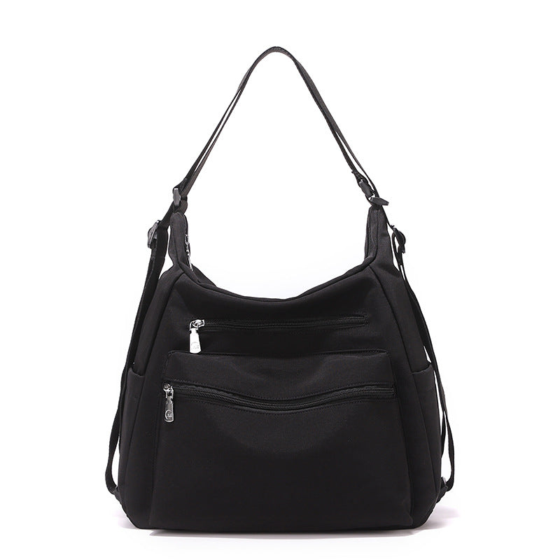Multi-Reißverschluss Freizeit Schultertasche Brehn