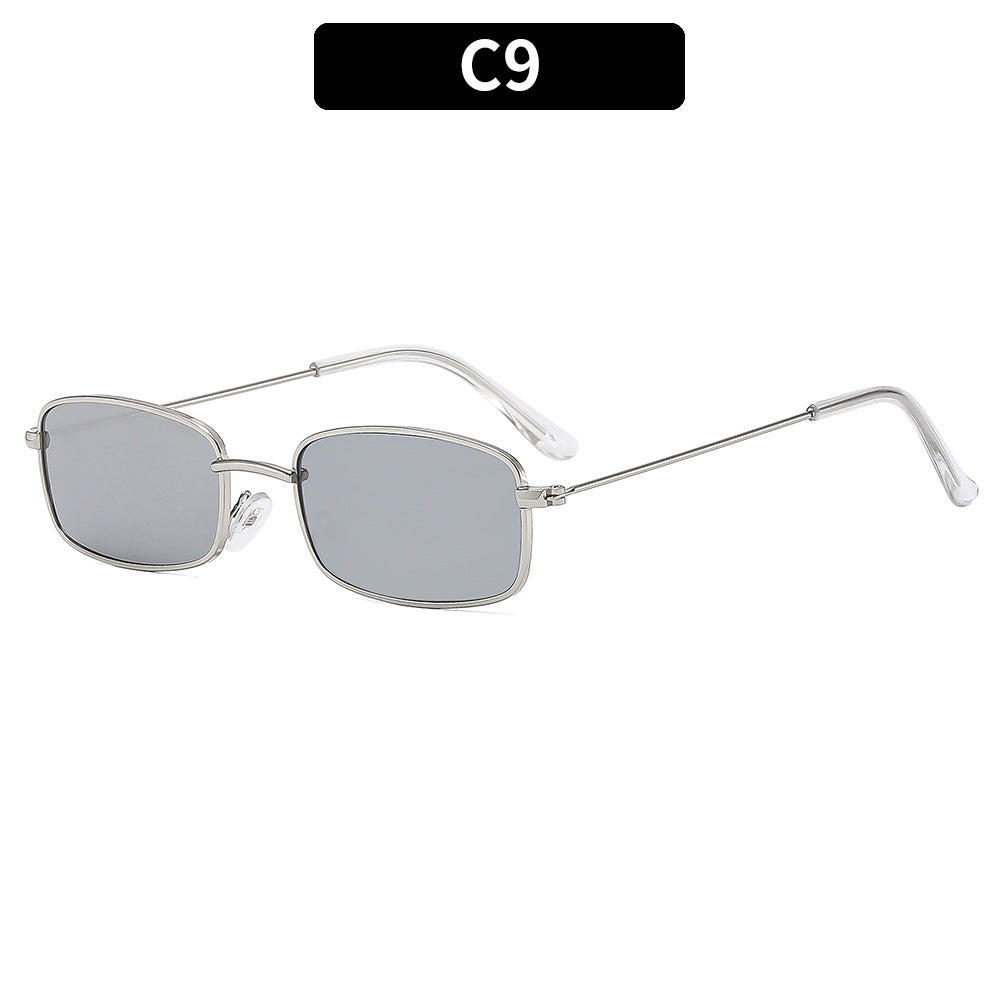 Vintage-inspirierte rechteckige Sonnenbrille