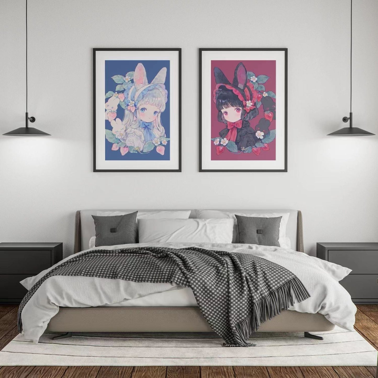Illustriertes Fantasy-Charakter-Leinwand-Kunstdruck Brehn