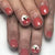 Blumen Bogen-verziertes Nagelkunstdesign Brehn
