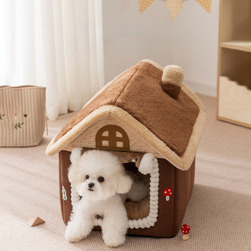 Gemütliches Plüsch-Hundebett