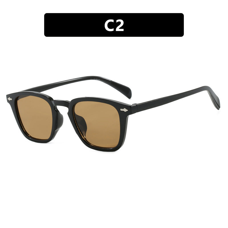 Damen moderne quadratische Sonnenbrille mit verspiegeltem UV-Schutz Brehn