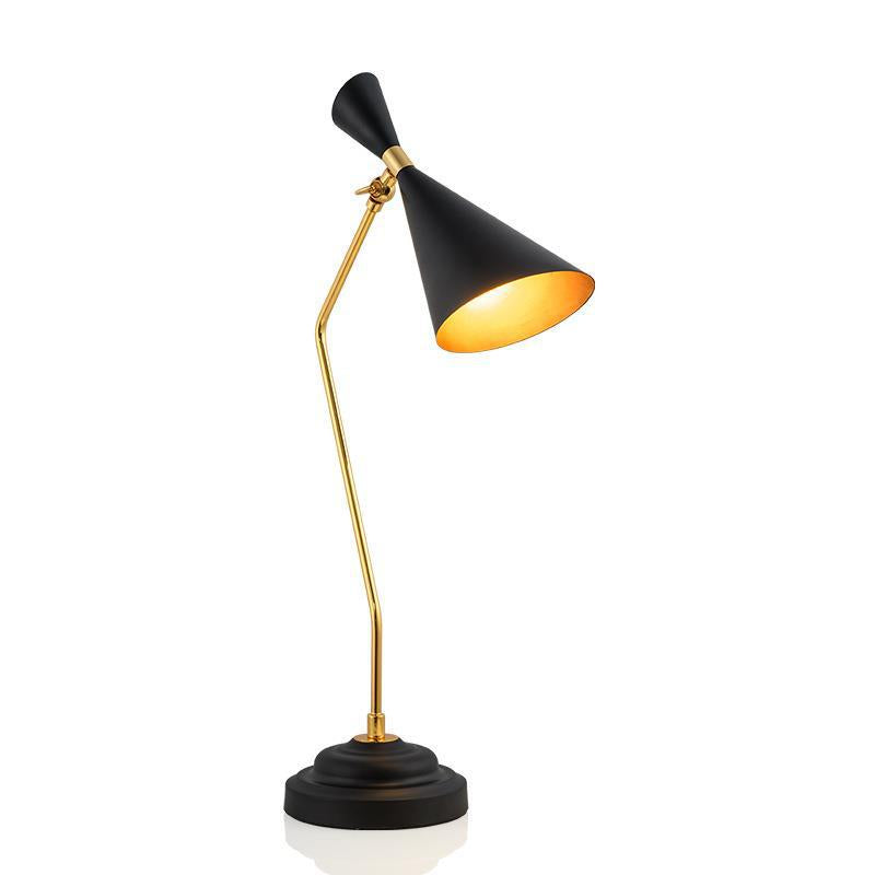 Mid-Century Modern Tischlampe mit verstellbarem Schirm