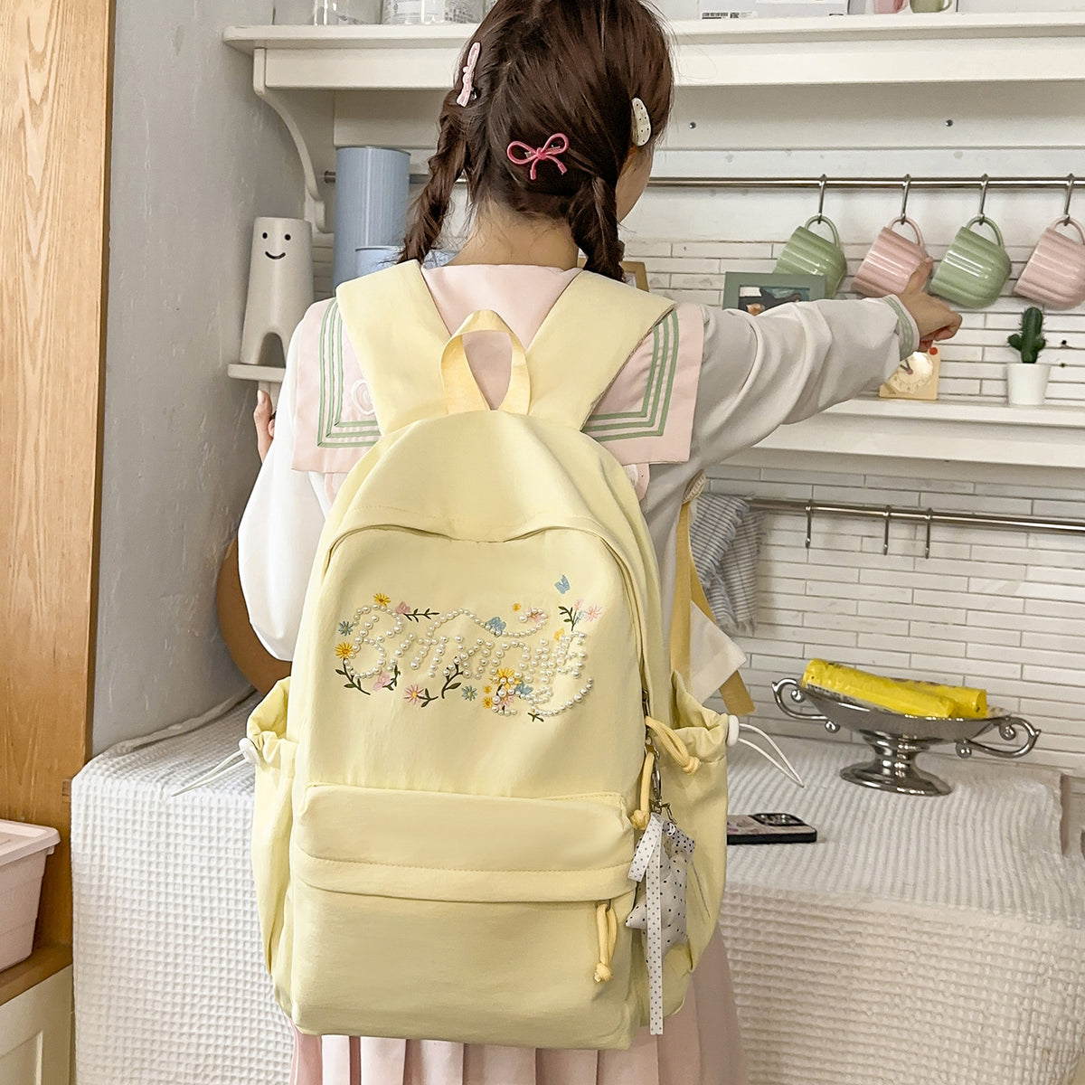 Stylische bestickte Freizeit-Rucksack Brehn 1791205296