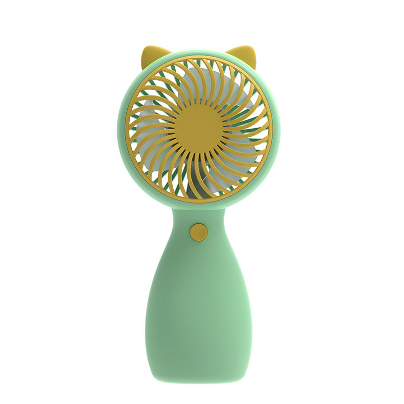 Unisex Tragbarer Kinderhandventilator mit niedlichem Katzenmotiv Brehn