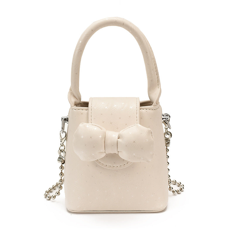 Bogen-verziertes Mini-Handtasche