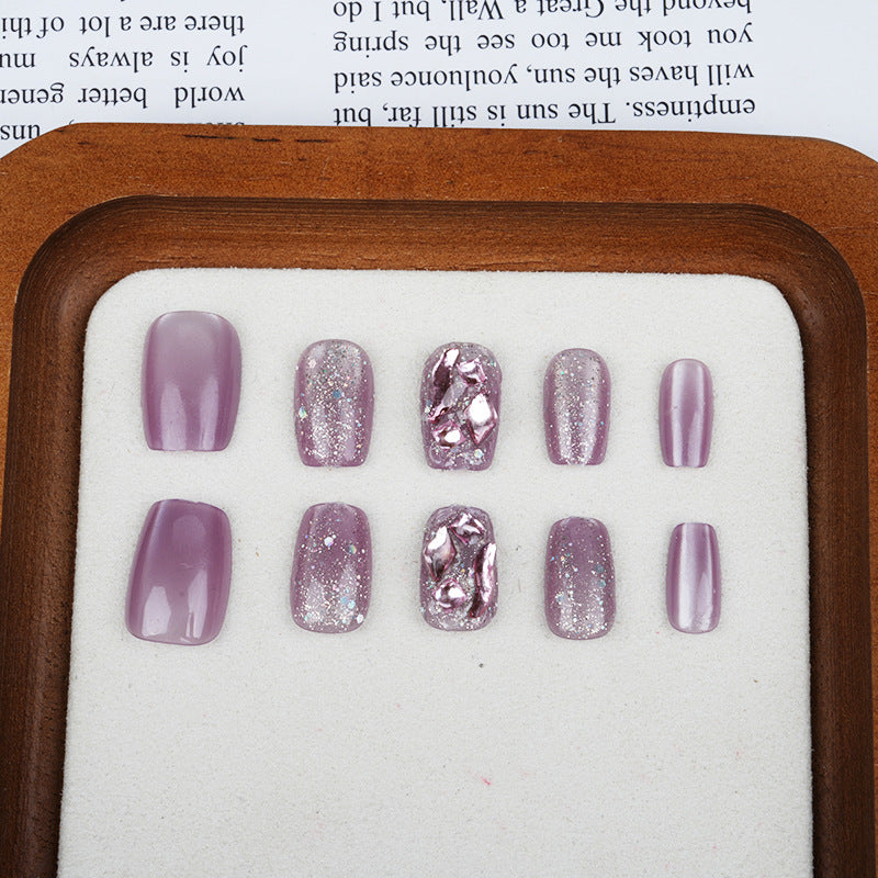 Dekorative Glitter Press-On Nagelspitzen Brehn