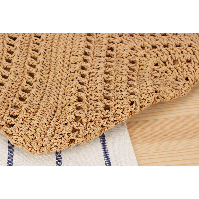 Handtasche Aus Geflochtenem Naturmaterial mit Innentasche Brehn