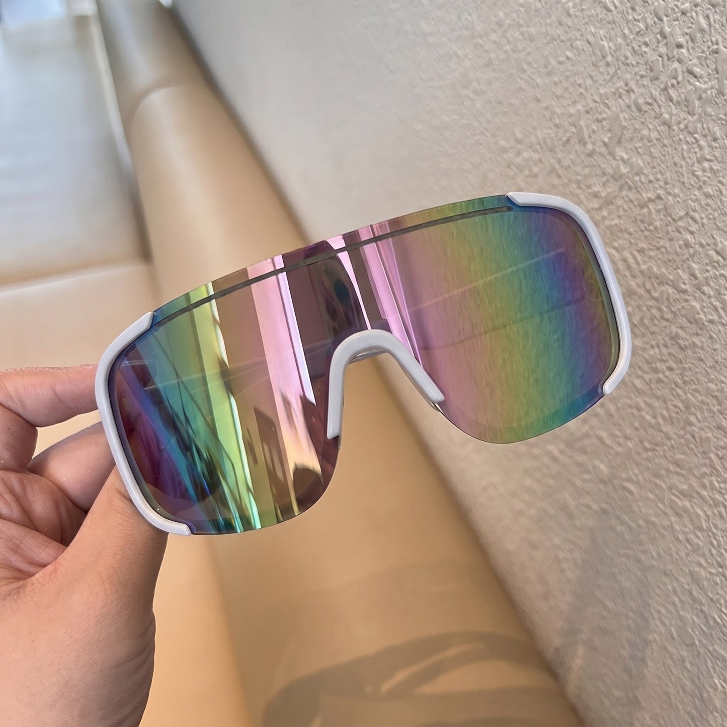 Herren Aerodynamischer Shield Sonnenbrille Brehn