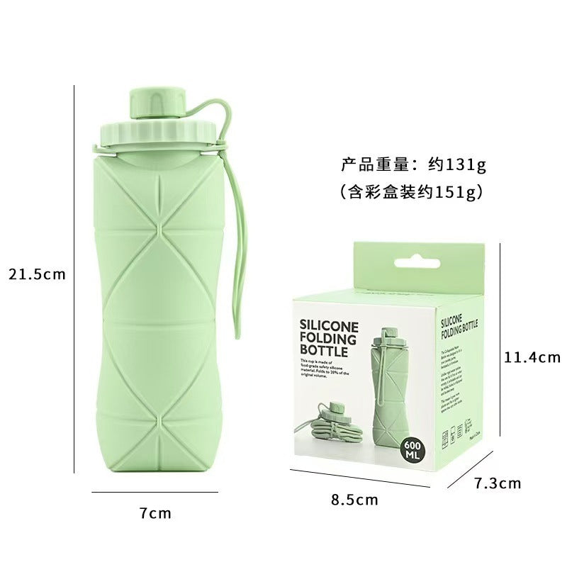 Damen faltbare Silikontrinkflasche Brehn
