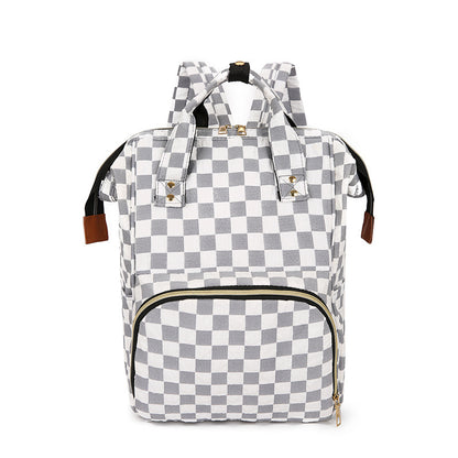 Kariertes Muster Rucksack Brehn