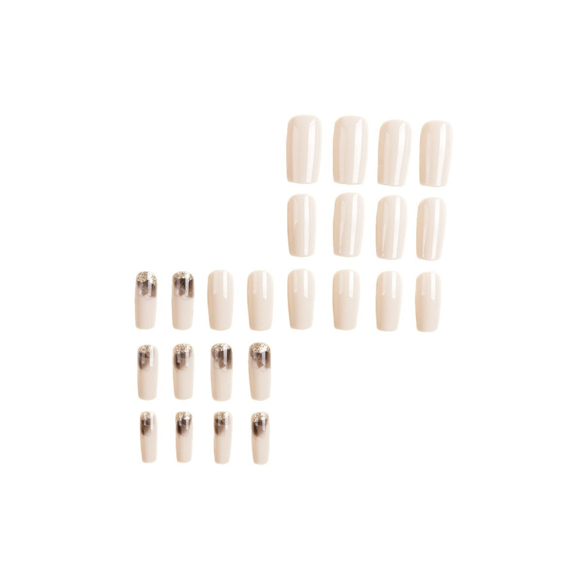 Chic Ombre Acryl Nagelverlängerungen Brehn