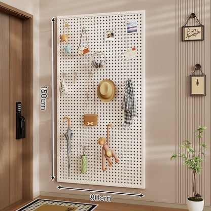 Wandmontierter großes perforiertes Metall-Lochplatte-Organizer-Panel für Eingangsbereich