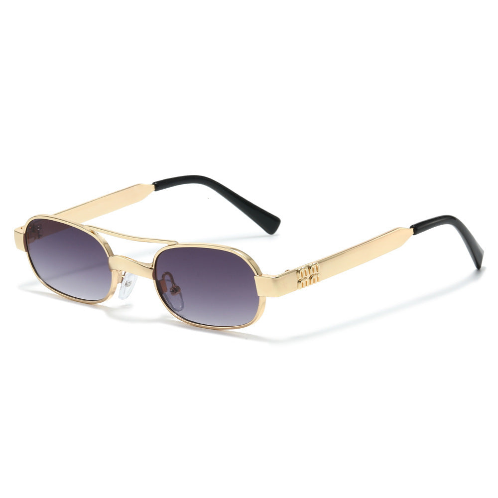 Stylische Minimalistische Oval Sonnenbrille Brehn
