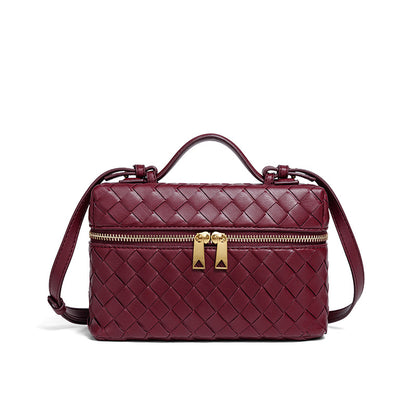 Gewebte Leder-Kosmetiktasche Brehn