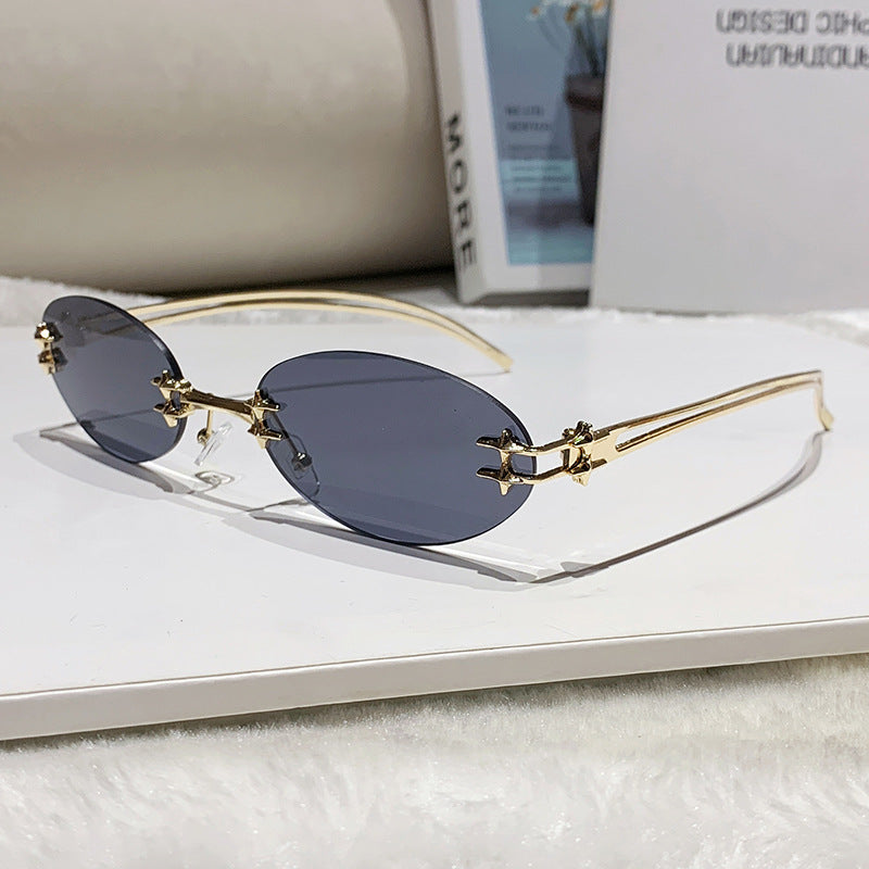 Damen elegante Metall-Brille mit filigranem Design Brehn