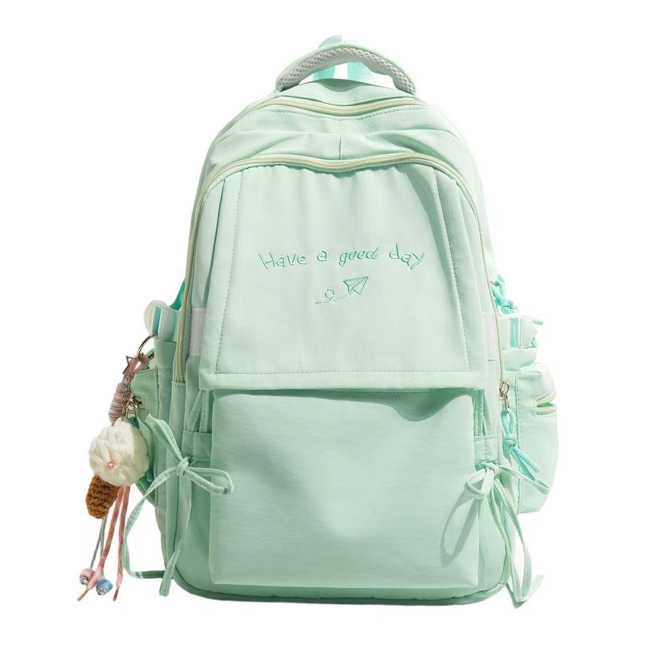 Rucksack mit Strukturiertem Design und Charmantem Schriftzug Brehn