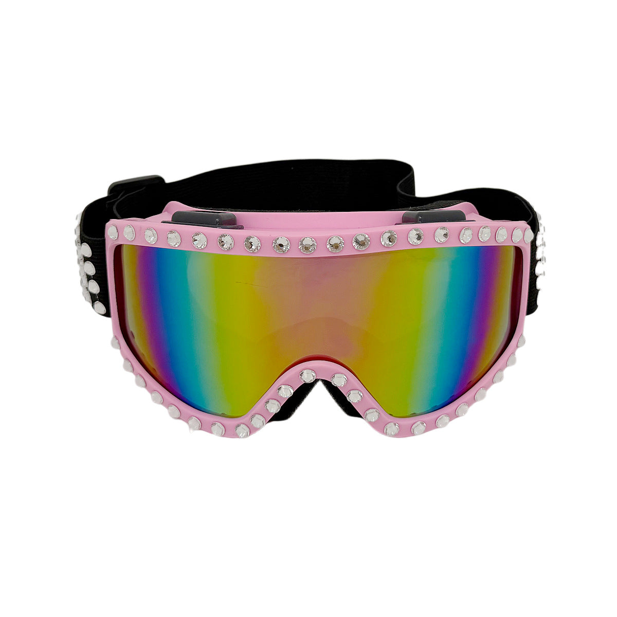 Damen modische Skibrille mit glitzernden Dekorationen Brehn