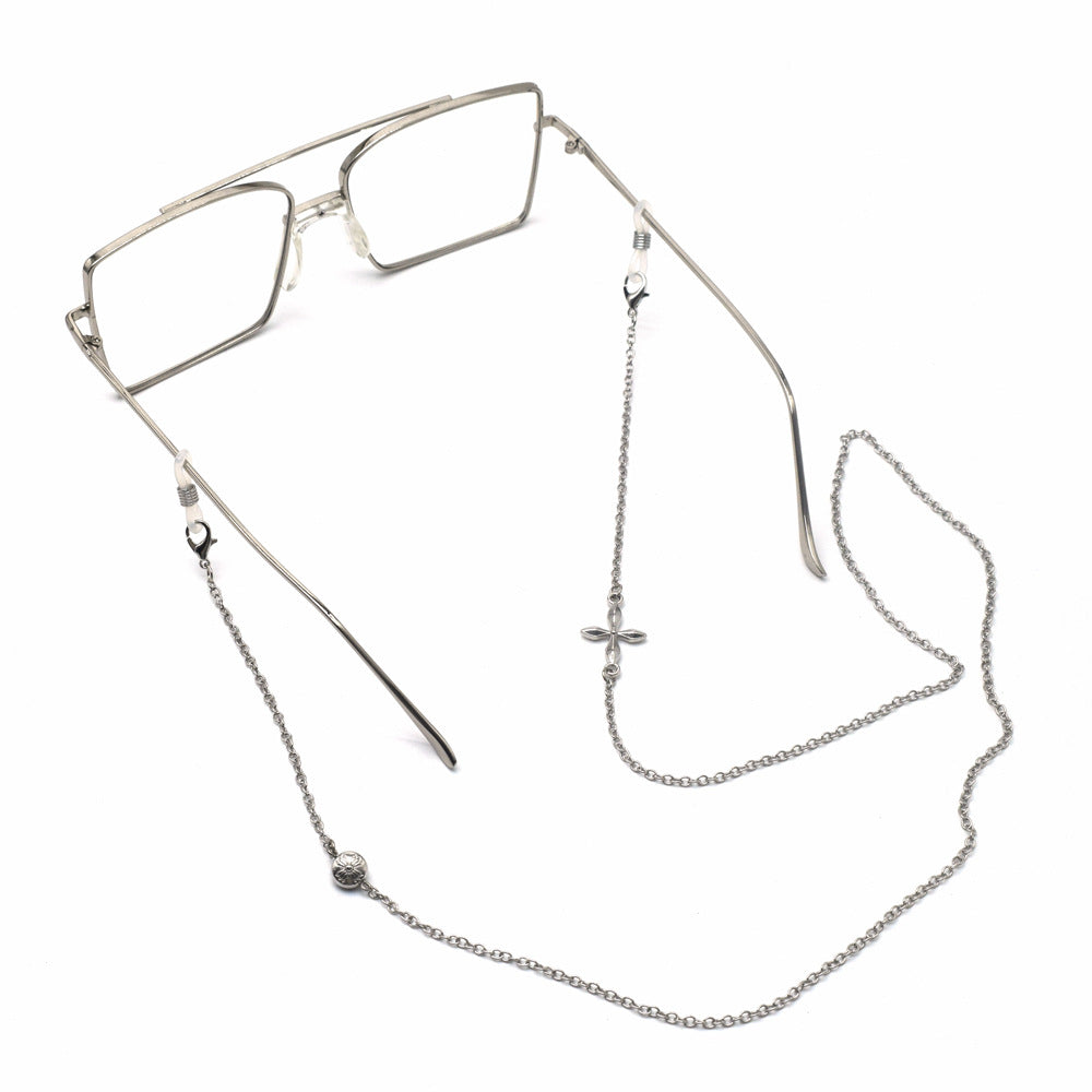 Premium Silber Geschichtete Brillen Kette Brehn