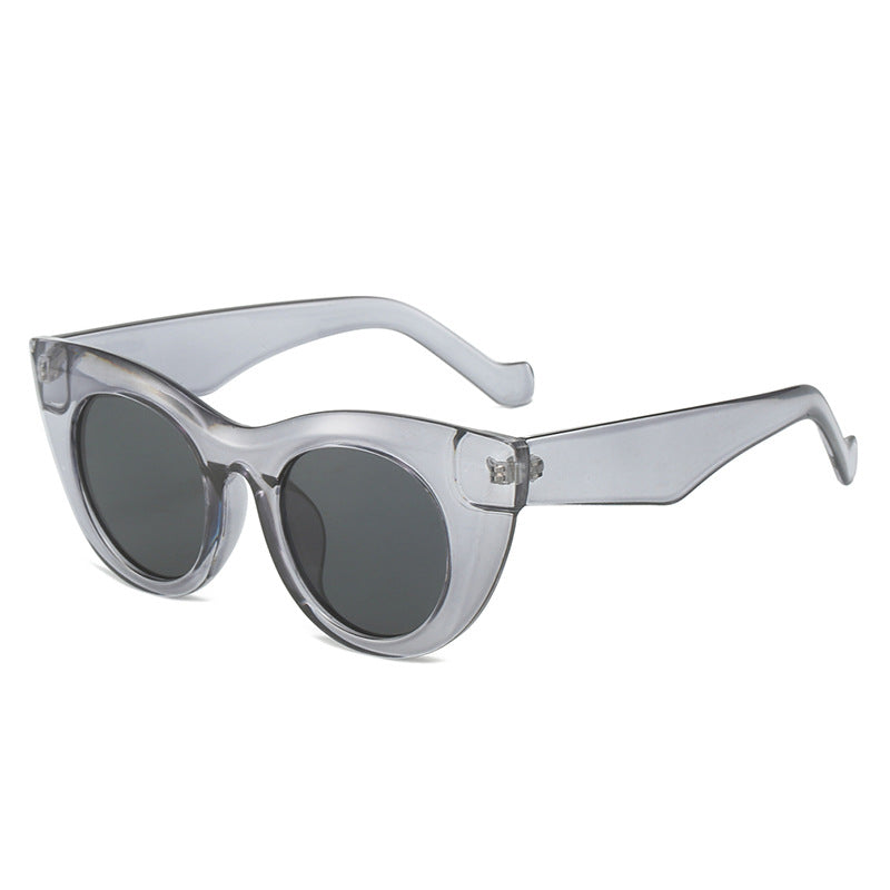 Damen Cat-Eye Sonnenbrille mit breitem Rahmen und UV-Schutz Brehn