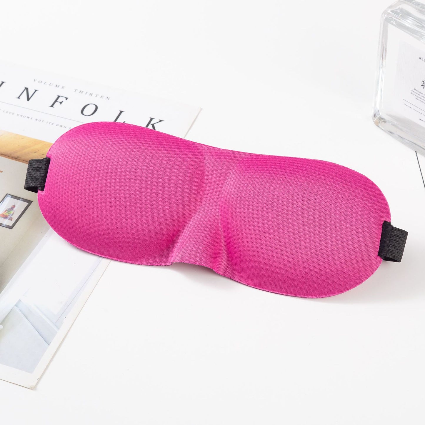 Unisex nan anatomisch geformte Schlafmaske mit geformten Augenmulden, leichtem Schaumkern und elastischem Komfortband Brehn