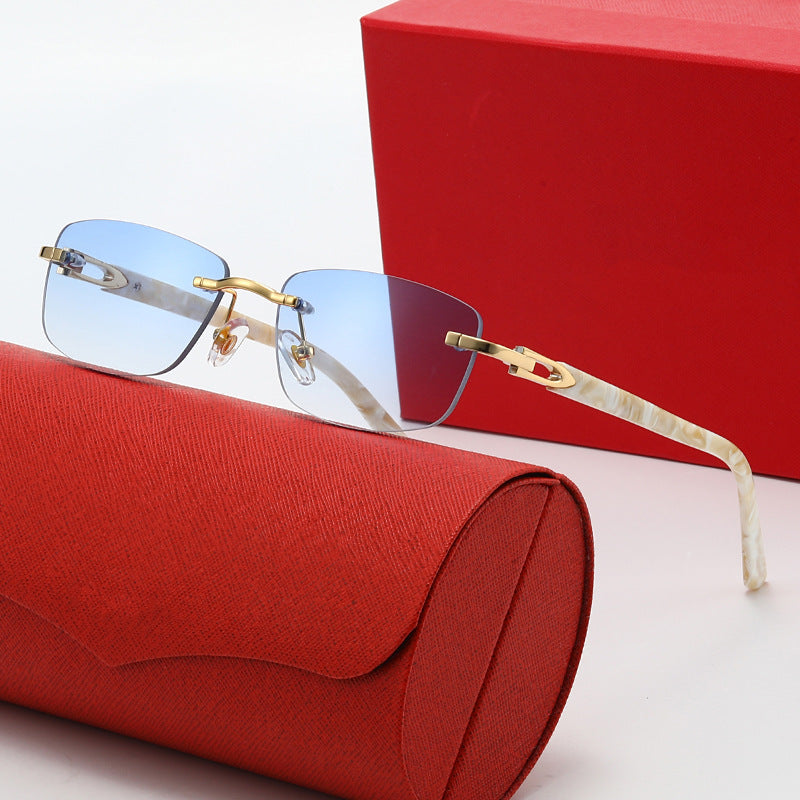 Damen elegante und modische Brille mit filigranem Metallrahmen Brehn