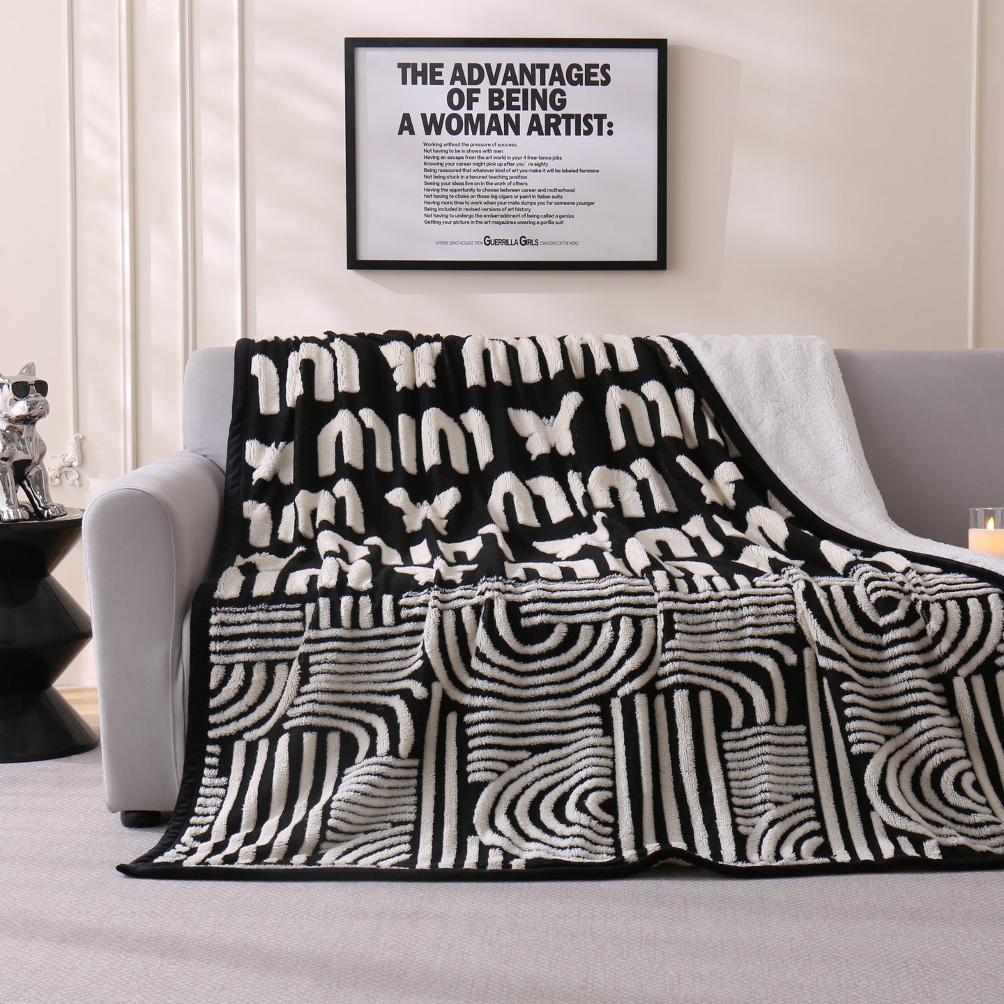Chic Floral Pattern Wurfdecke Brehn