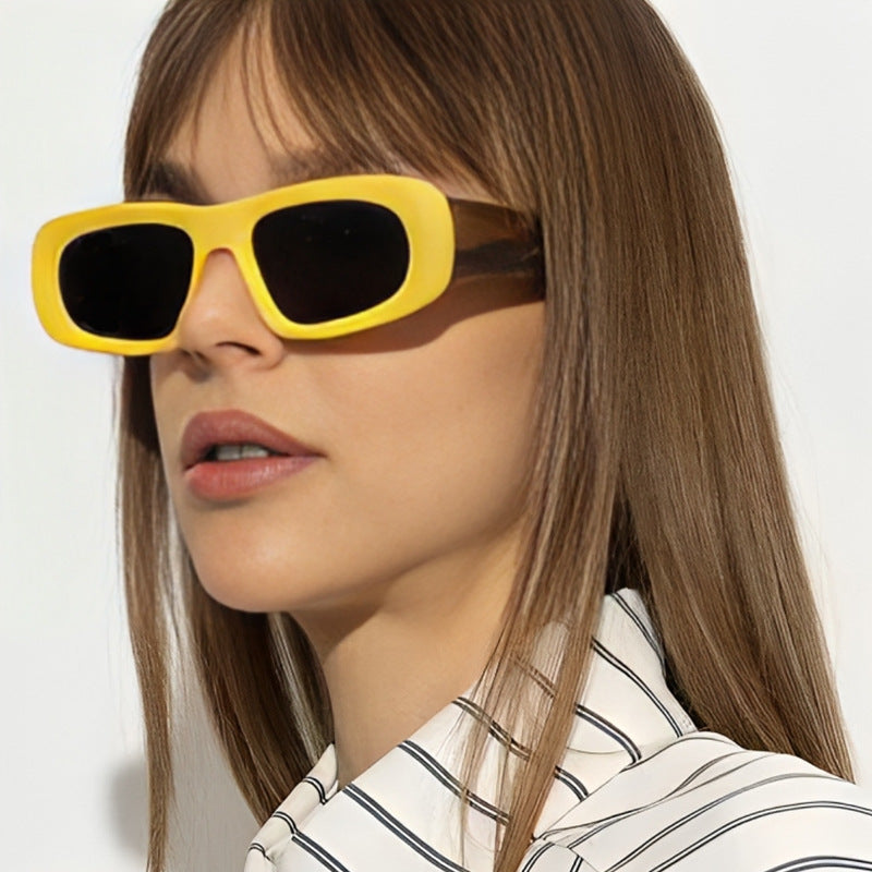 Damen Modische Sonnenbrille im modernen quadratischen Design Brehn
