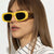 Damen Modische Sonnenbrille im modernen quadratischen Design Brehn