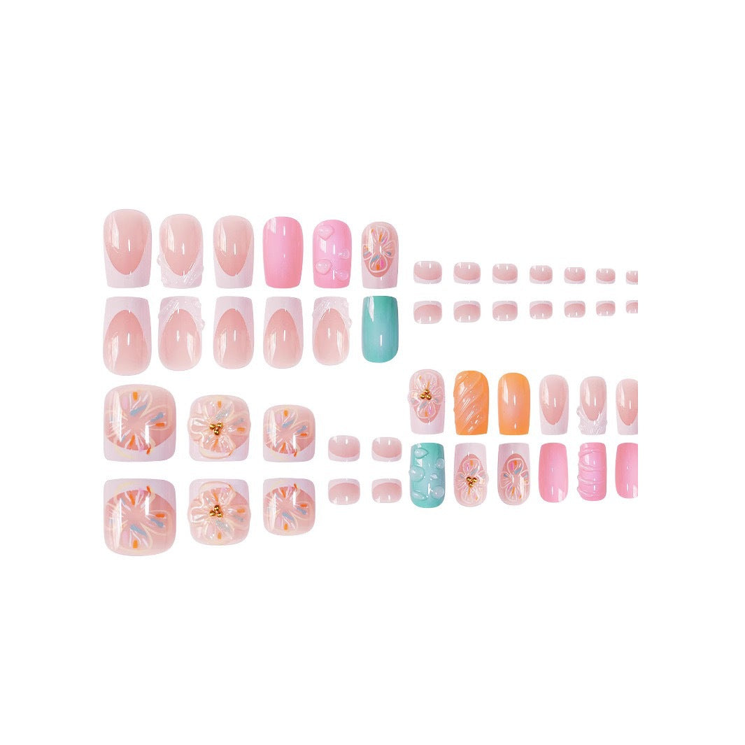 Künstlerisches Florales Nagelveredelungsset Brehn