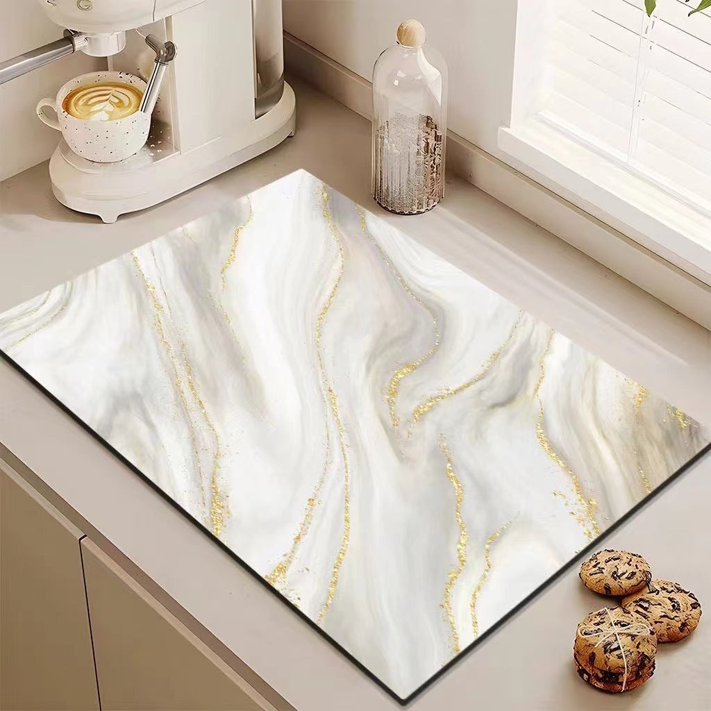 Luxus Marmor Design Küchenmatte