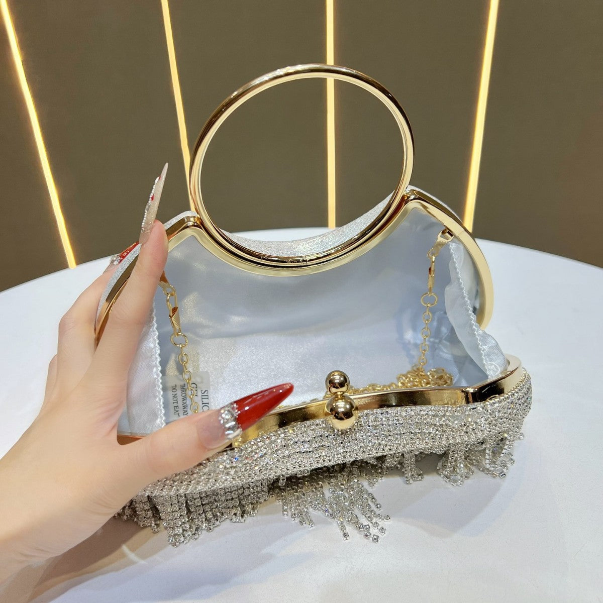 Kristallbesetzte Dekorative Abendhandtasche