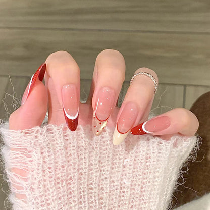 Elegantes Press-On-Nagelset mit Glitter- und Glanzfinish Brehn