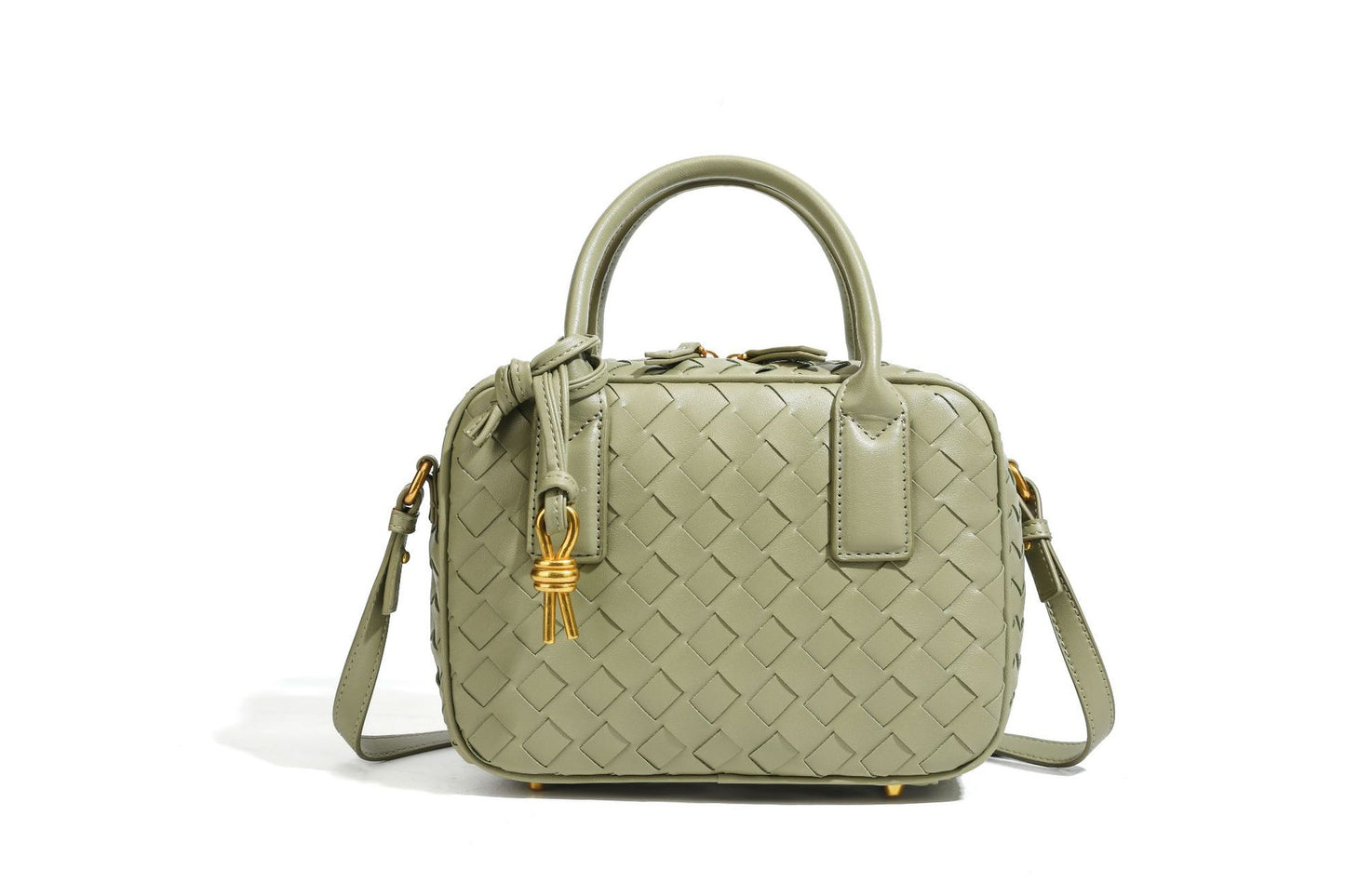 Texturierte Leder Boutique-Handtasche Brehn