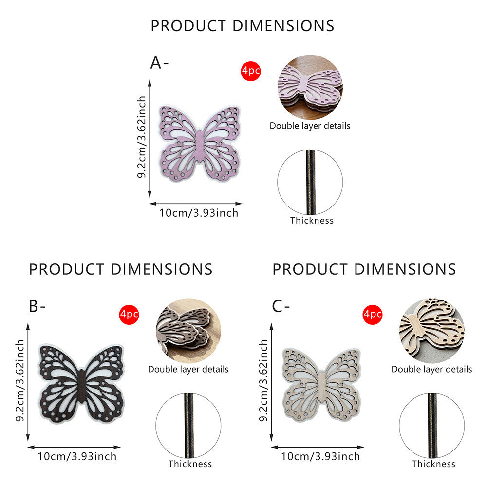 Dekorative Schmetterling Holzfigur Brehn