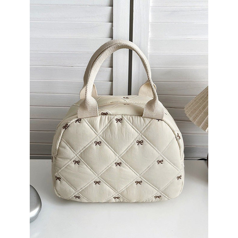 WoQuilted Bogen Detail Handtasche Brehn