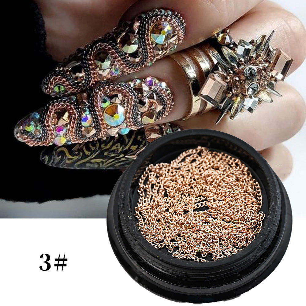 Dekorative Nagelkunstkette