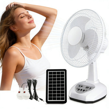 Unisex Tragbarer Solar-Ventilator mit flexibler Neigung Brehn
