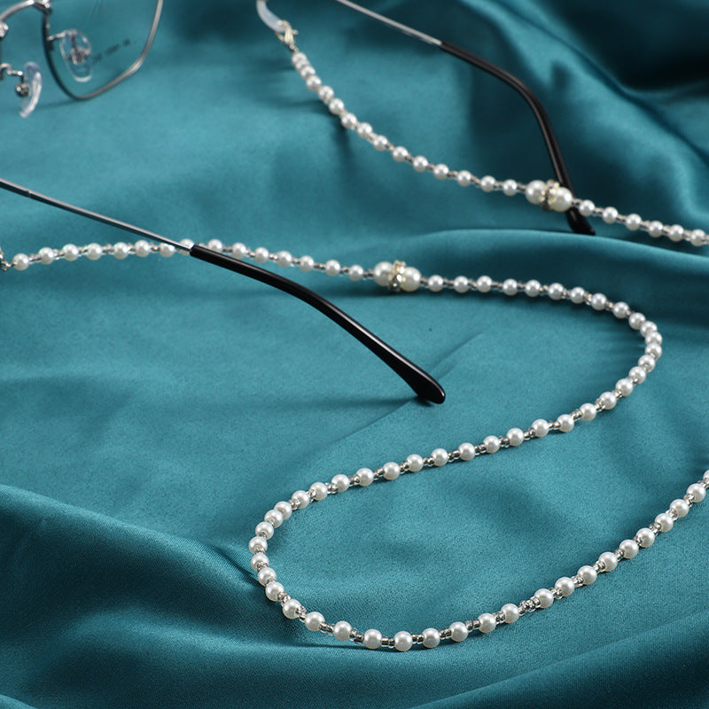 Elegante Perlen Brille Kette Brehn