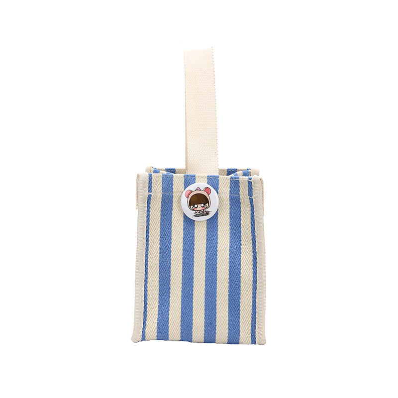Gestreifter Canvas-Shopper
