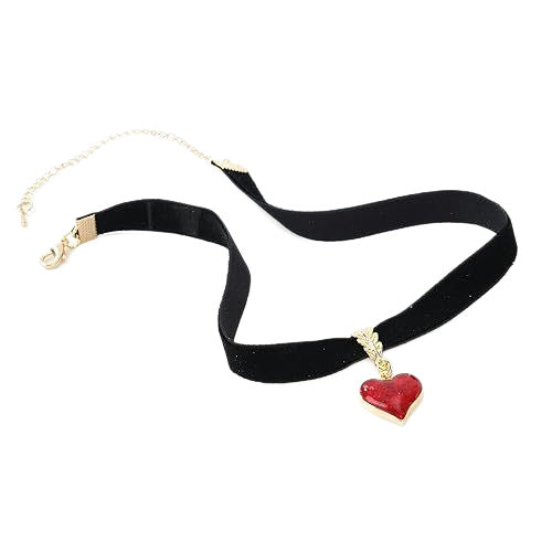 Velvet Heart Charm Choker Brehn