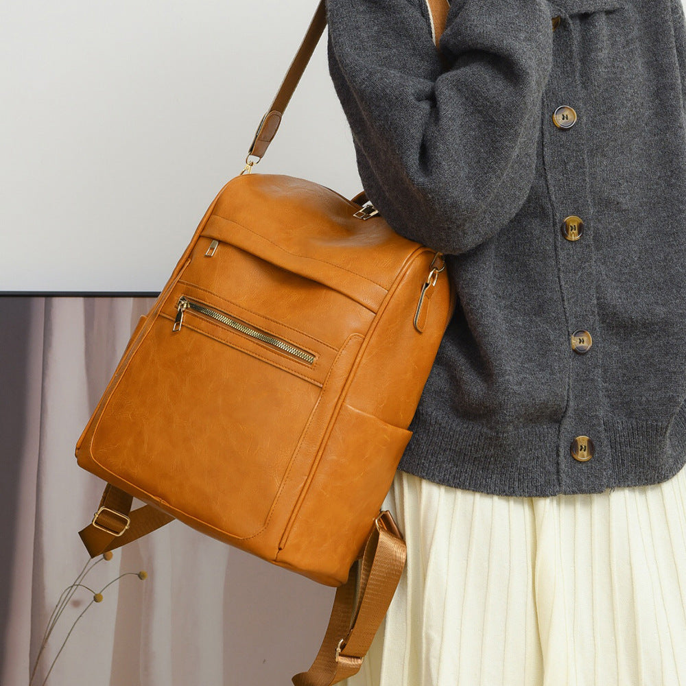 Premium Leder Rucksack Brehn