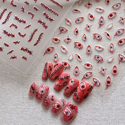 Augen-Themen-Nagelkunst Charms