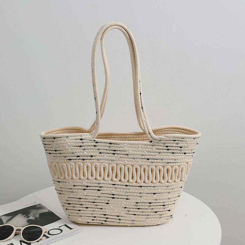 Damen trendige geflochtene Handtasche Brehn