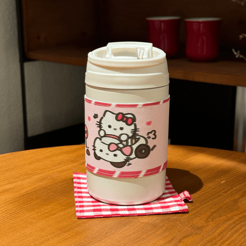 Damen Isolier-Kaffeebecher mit niedlichem Hasenmotiv Brehn