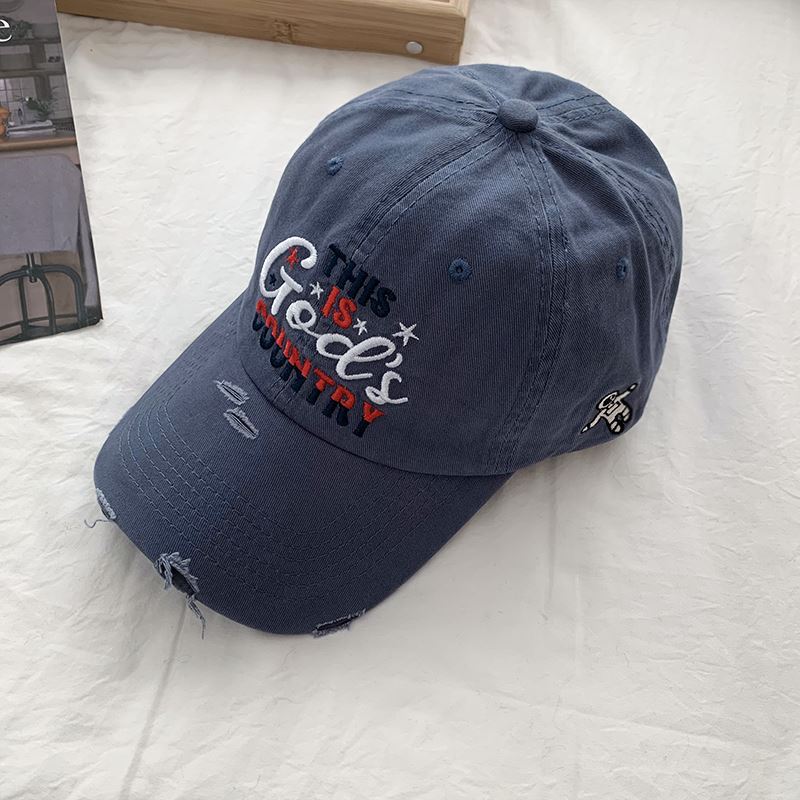 Männer's Distressed Bestickte Baseballmütze Brehn