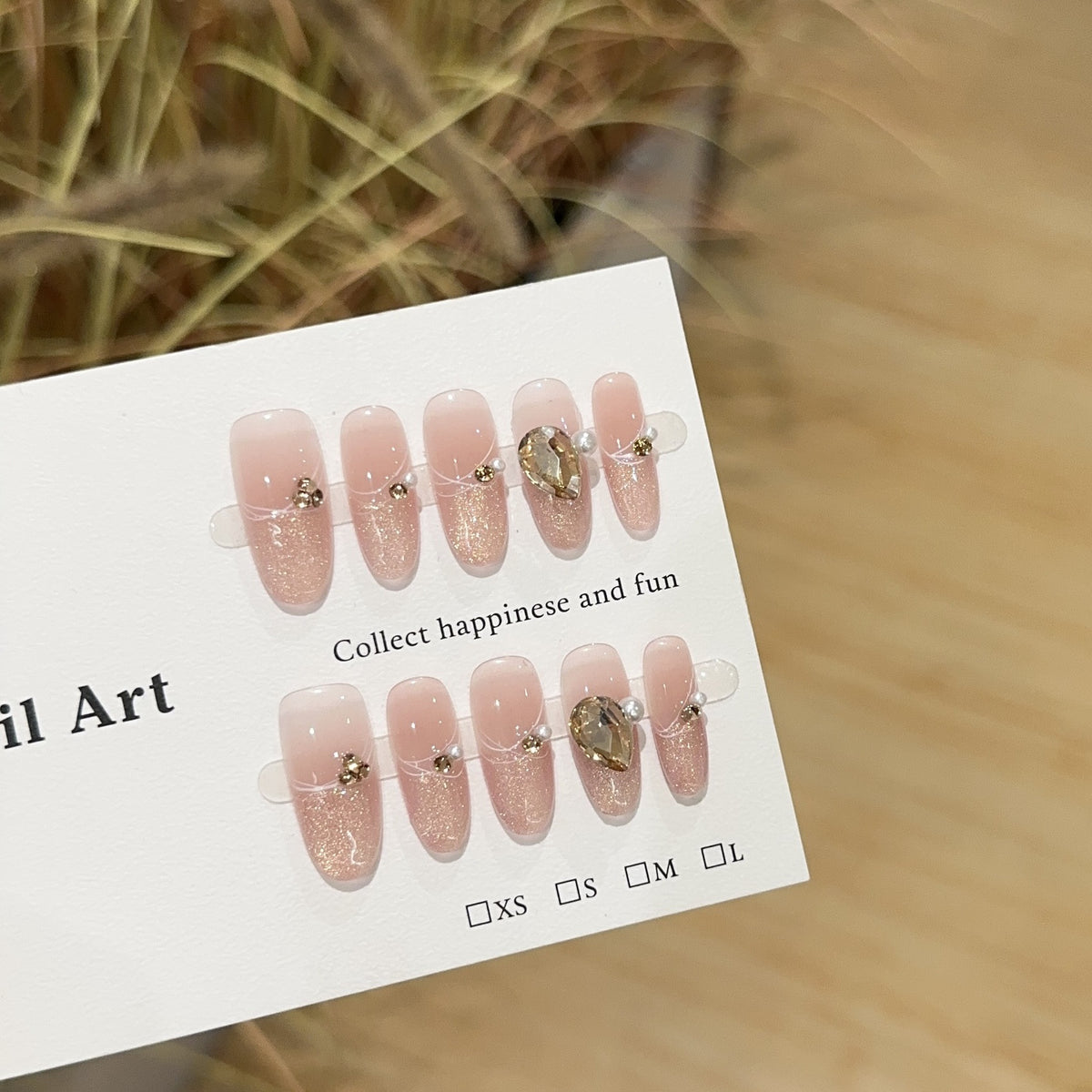 Funkelndes dekoratives Nagelkunst-Set