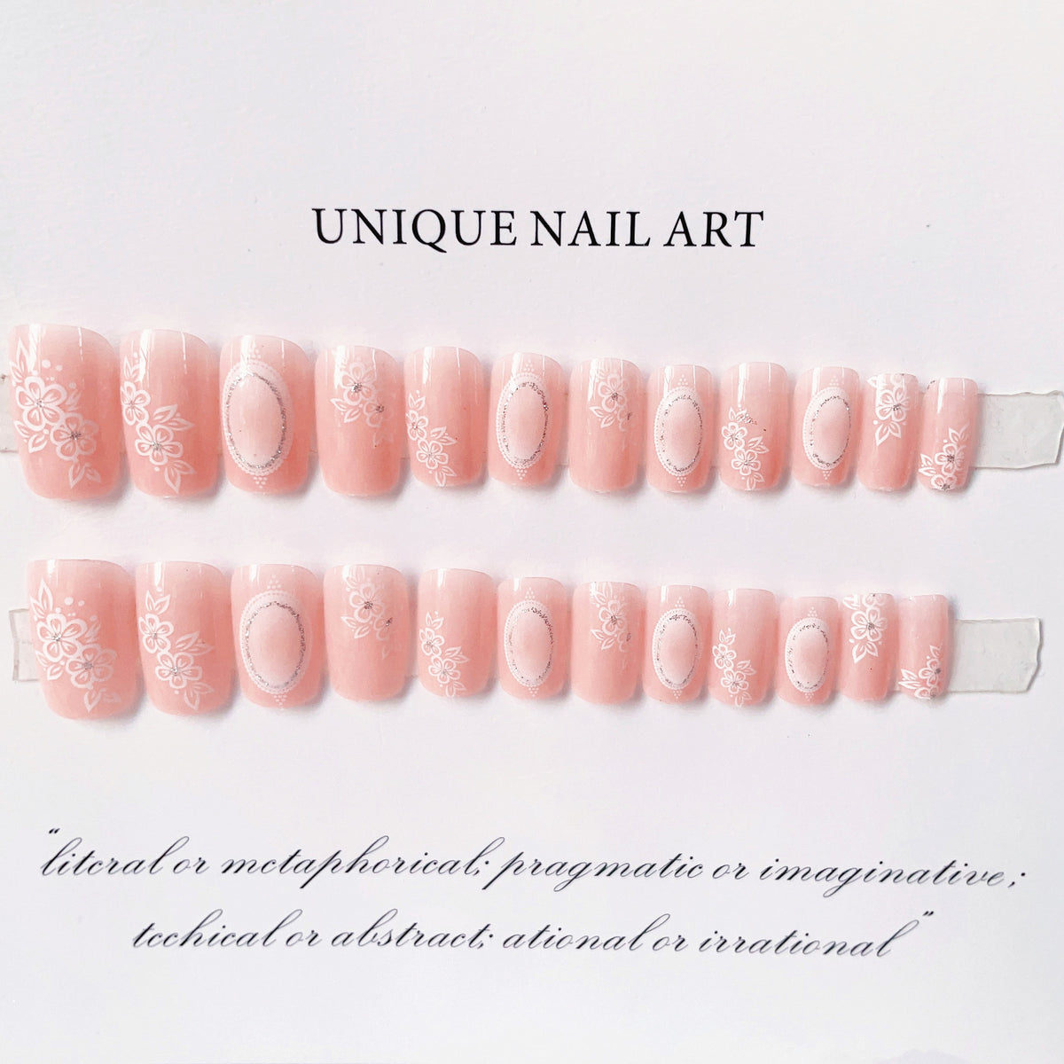 Floral Art Press-On Nagelset